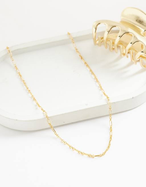 ASOS DESIGN Halskette mit Kette, 14-karätig vergoldet, 2 von 4