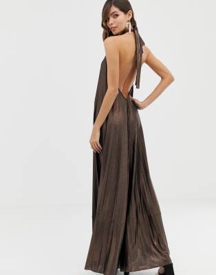 asos backless maxi dress