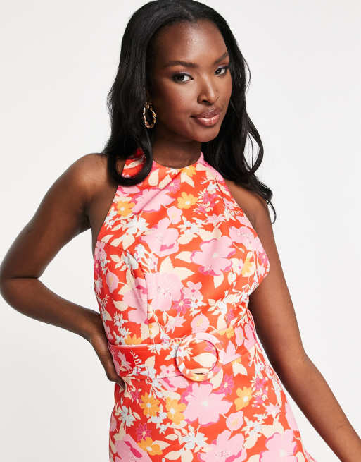 Asos floral best sale prom dress