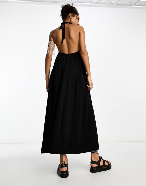 Asos halter outlet maxi dress