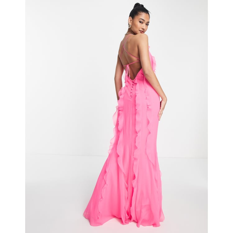 Asos blush maxi outlet dress