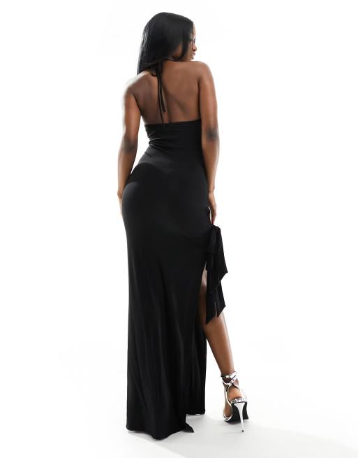 Maxi dress with high hotsell side slits