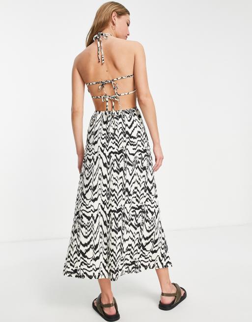 Aztec print maxi outlet dress