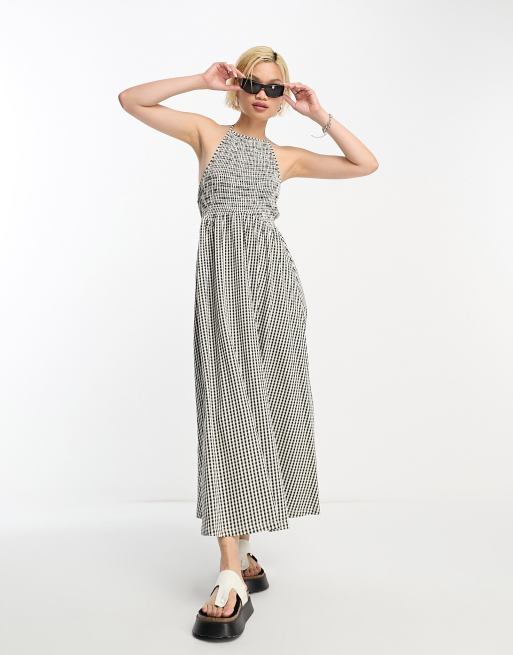 Gingham 2024 halter dress