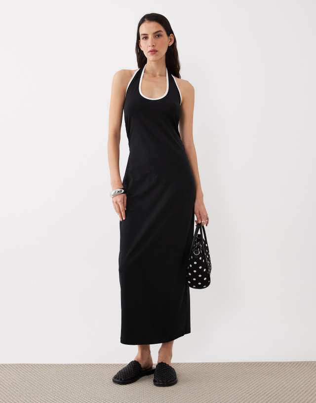 asos black white dress Design - Halter Midi - Women's - Cotton/Spandex - 0 US JULYSWIMPROMO homecoming red dress Short SIZE:Medium cup B ensuring a regular fit