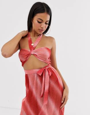 ombre jersey maxi dress