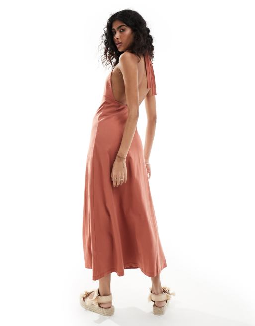 Asos terracotta dress hotsell