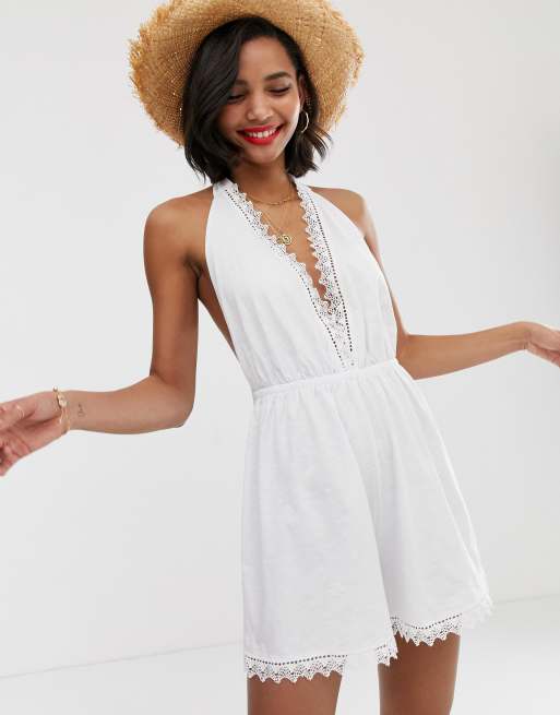 Asos white clearance playsuit