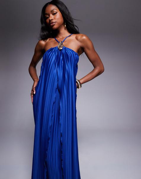 chinese dress ladies Design Blue Maxi Dress main image 0