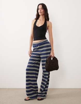 Asos Design Halter Neck Polo Top In Multi