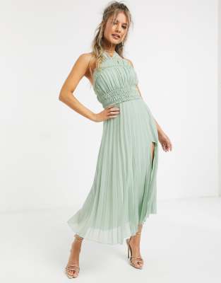 dress with ruching at the waist