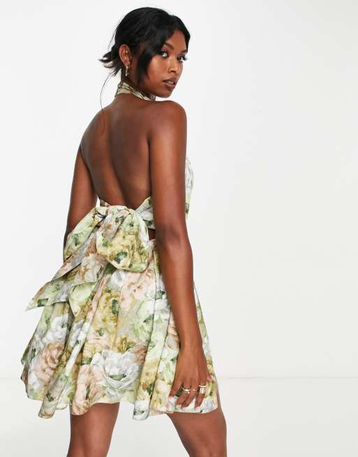 Asos floral prom dress sale