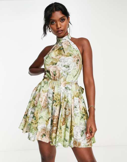 Asos bow hot sale back dress