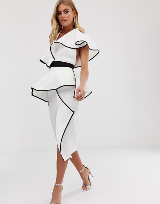 Asos peplum sales dress