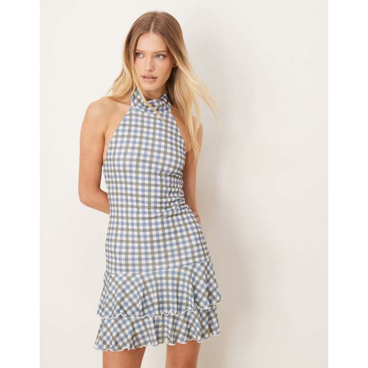 Anica Gingham Mini Dress – Guizio