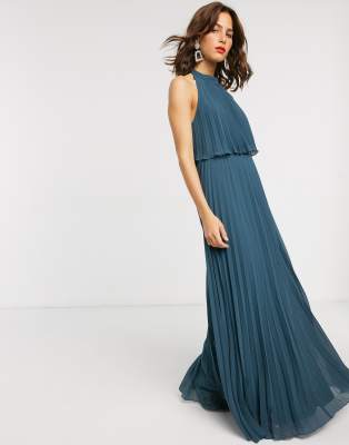 halter tie maxi dress