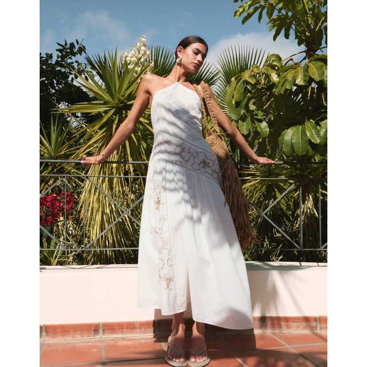 lysia spliced boho dress product info and reviews Kiss The Sky Alessia Spliced Lace Maxi Dress