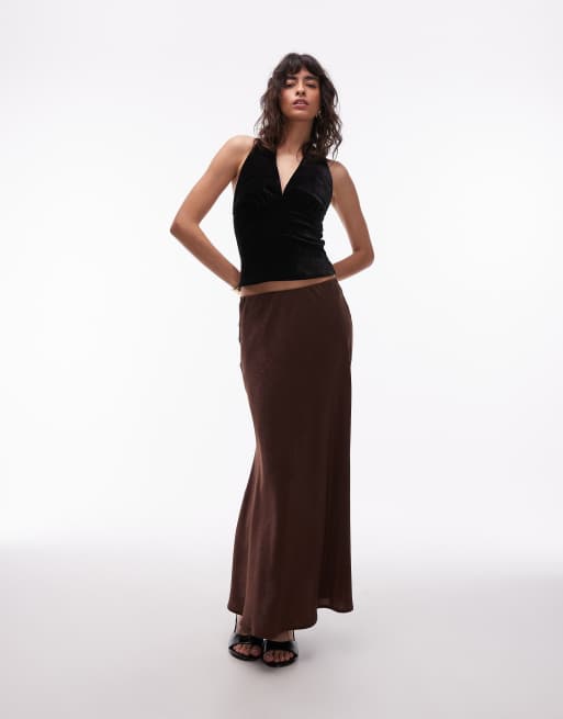 ASOS DESIGN - Haltertop van velours in zwart, 3 van 4