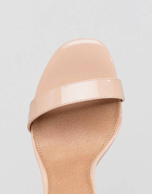 ASOS DESIGN Hands down barely there heeled sandals