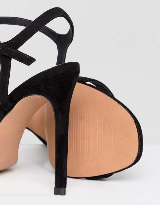 Asos design hands down barely there heeled on sale sandals