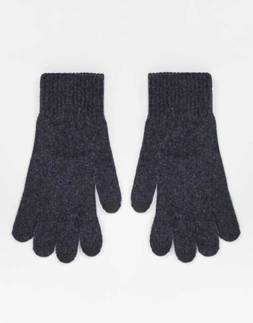 ASOS DESIGN - Handschoenen met touchscreen van polyester in antracietgrijs, 4 van 4