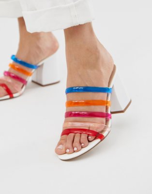asos clear heels