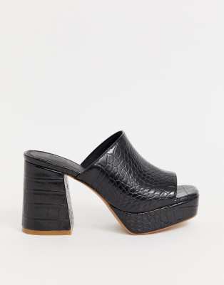 asos black mules