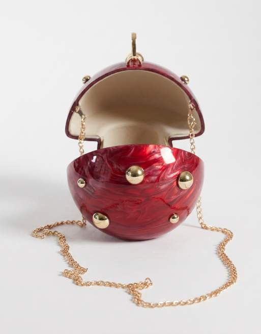 ASOS DESIGN hardcase resin mushroom grab bag in red, 7 of 8