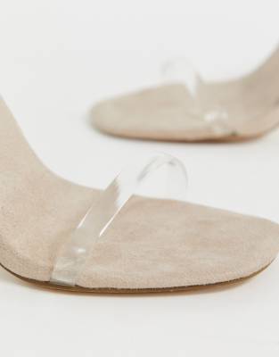 clear block heels asos