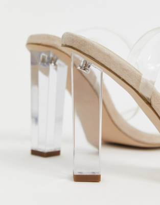 asos clear heel shoes