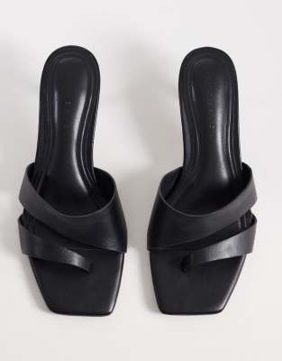  Harlee asymmetric double strap mules 