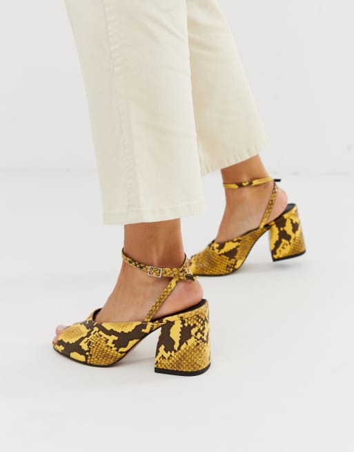 Yellow on sale sandals asos