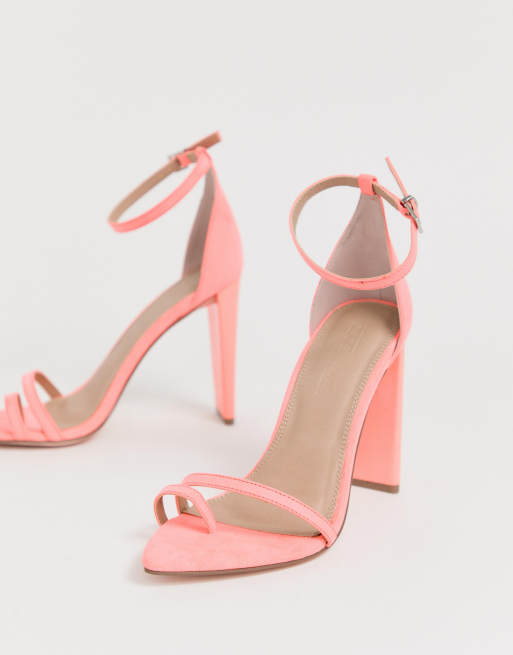 Light pink clearance barely there heels