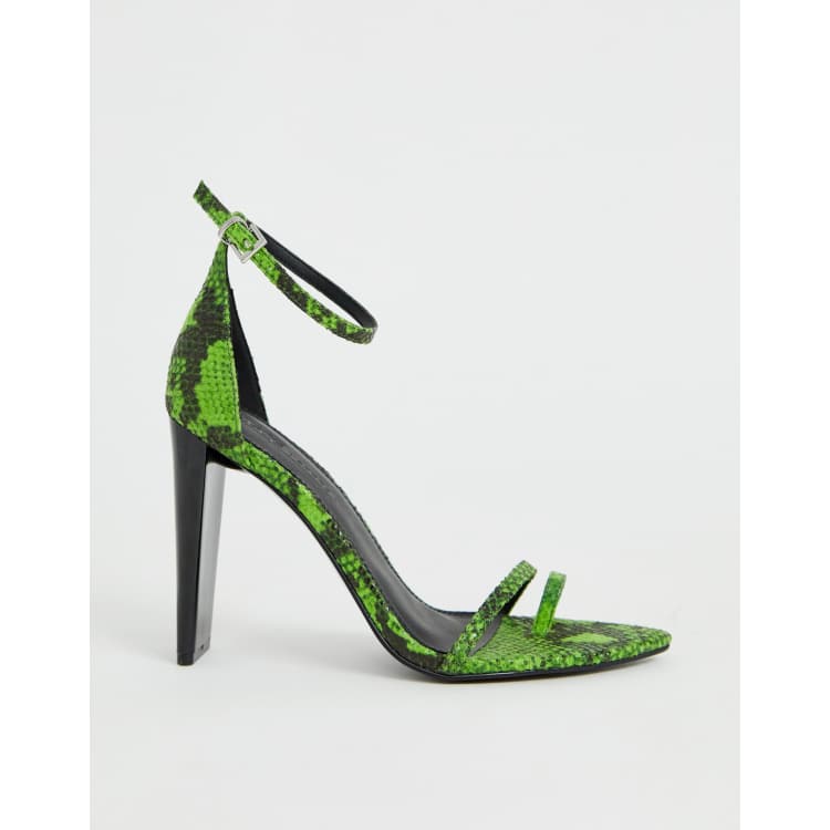 ASOS DESIGN Harper Sandales minimalistes talons avec imprim