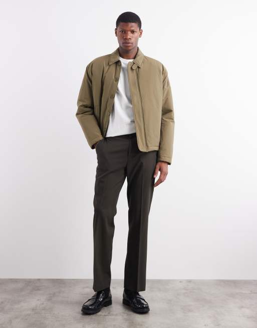 ASOS DESIGN - Harrington jack in kaki, 2 van 5