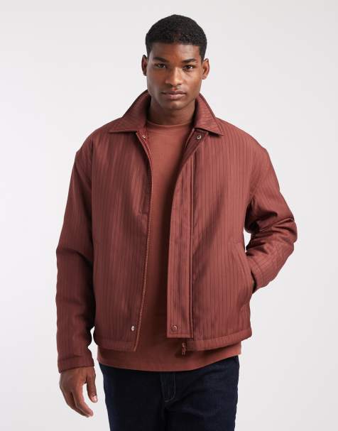 ASOS DESIGN - Harrington jack in roestbruin - view 1