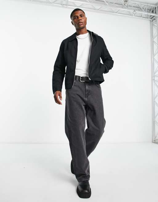 ASOS DESIGN - Harrington jack in zwart, 4 van 4