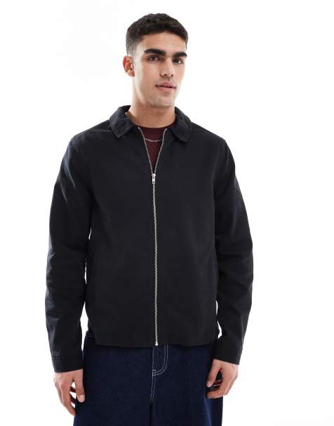 ASOS DESIGN - Harrington jack in zwart - view 1