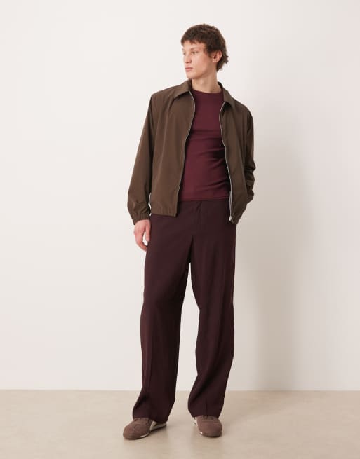 ASOS DESIGN - Harrington jack met textuur in bruin, 2 van 5