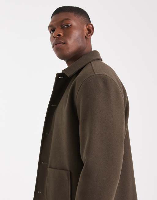 ASOS DESIGN - Harrington jack met wollook in kaki, 4 van 5