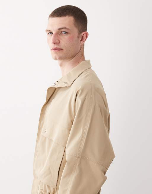 ASOS DESIGN – Harrington-jacka i oversize med ståkrage, 4 av 5