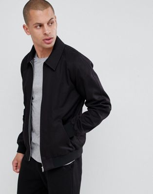 ASOS DESIGN harrington jacket in black | ASOS