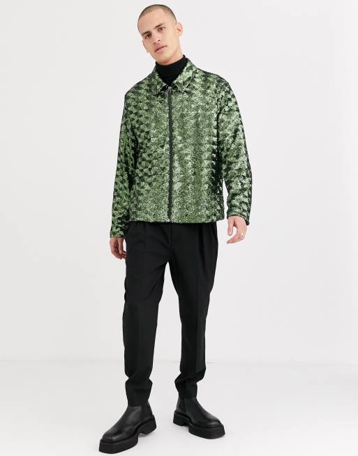 Asos mens sequin jacket sale