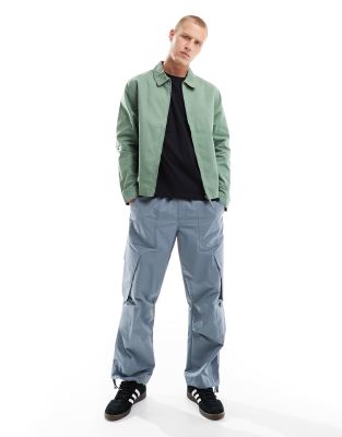 Asos Design Harrington Jacket In Green-auburn