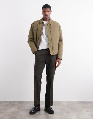 Asos Design Harrington Jacket In Green