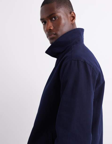 ASOS DESIGN harrington jacket in navy - view 1