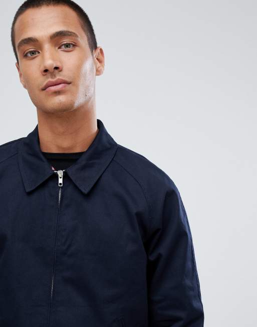 Asos design harrington hot sale jacket in navy