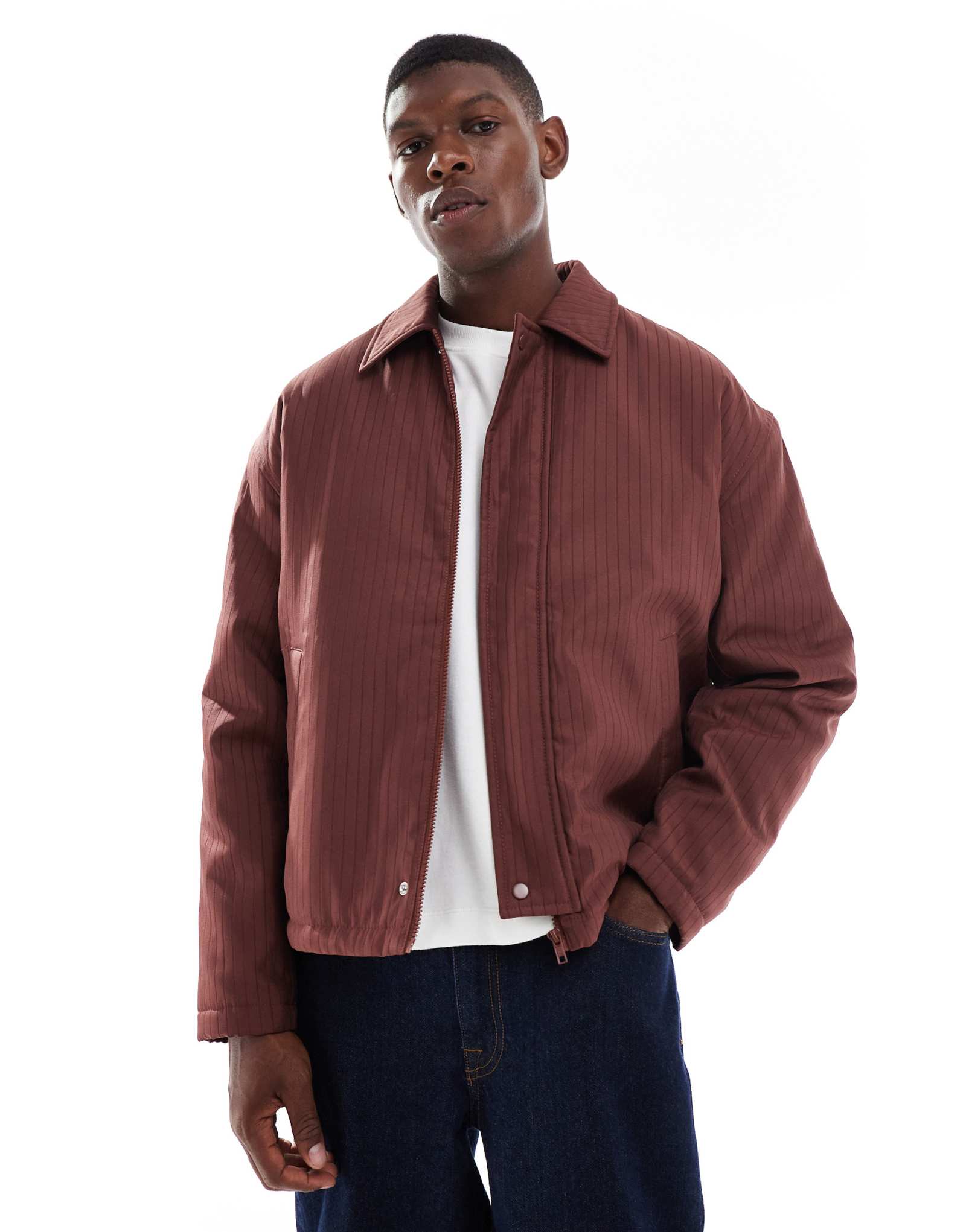 ДИЗАЙНЕРСКАЯ куртка harrington от ASOS цвета ржавчины