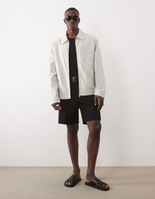 Asos Design Harrington Jacket In Pattern