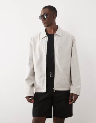 Asos Design Harrington Jacket In Pattern